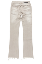 Boys Vadim Grey Patchwork Stacked Flare Jean