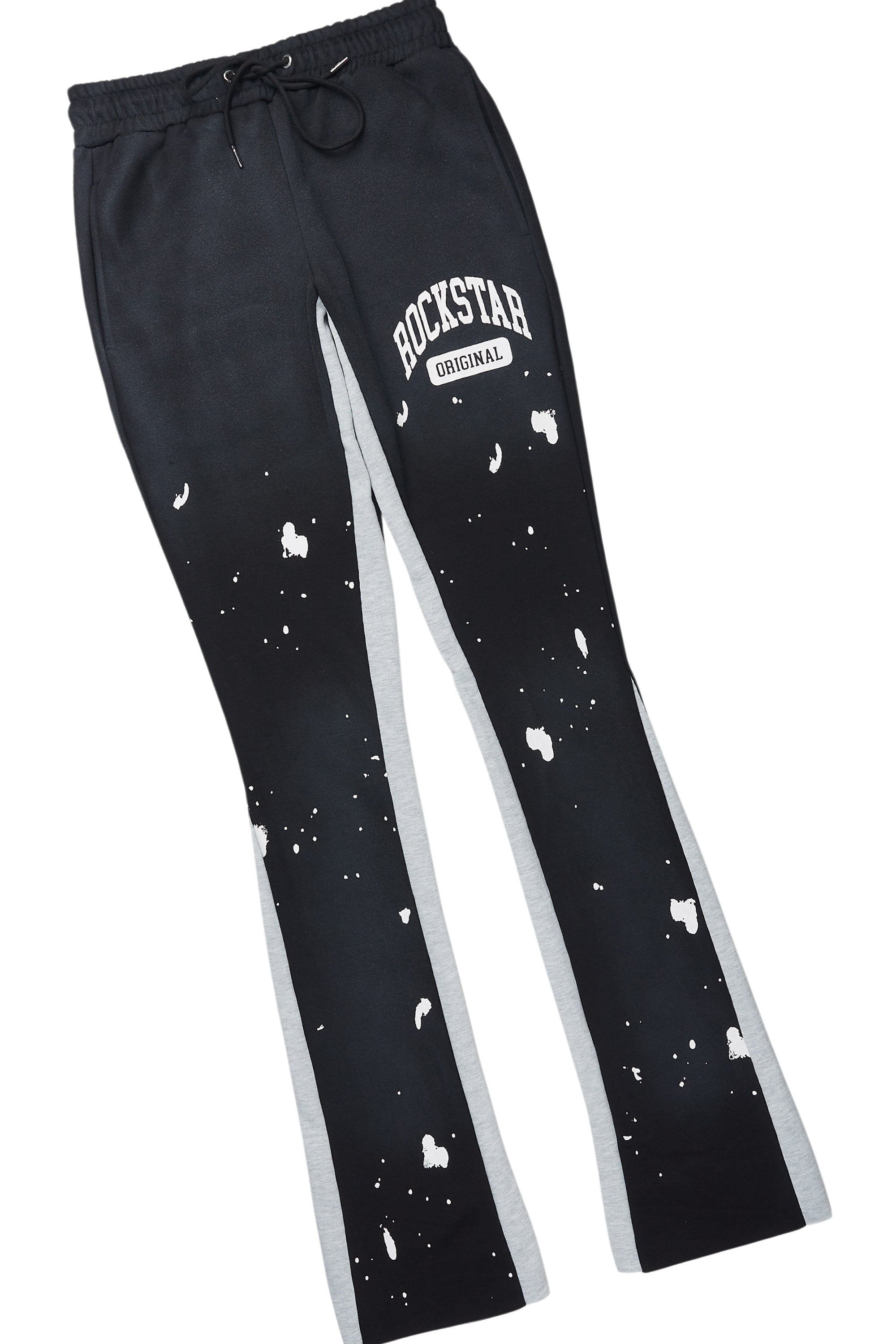 Rainer Black T-Shirt/Stacked Flare Track Set