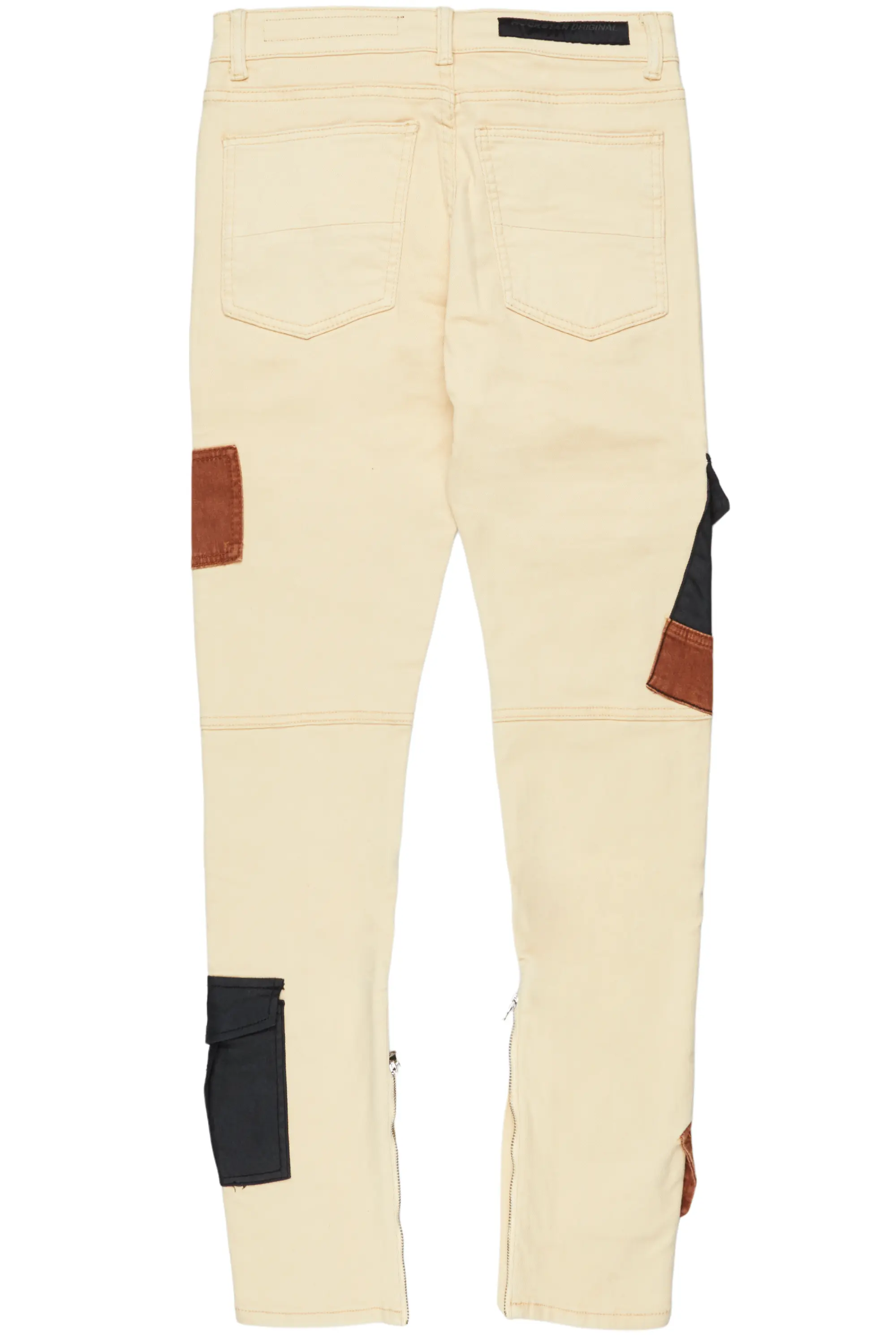 Demarcus Beige Patch Jean