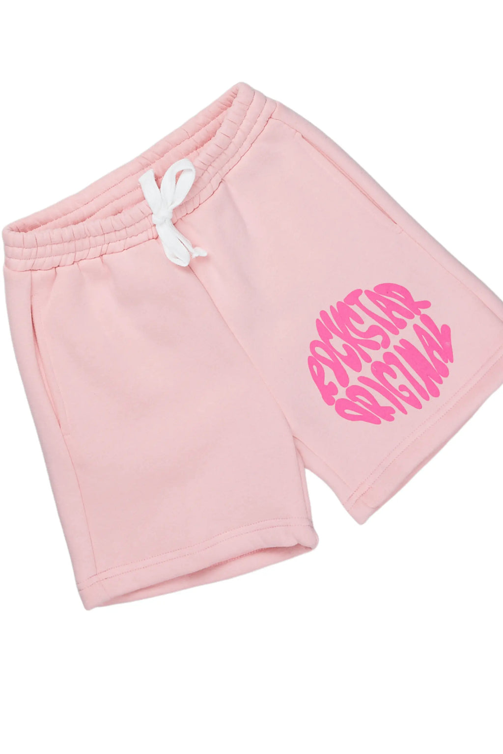 Girls Beena Blush Crop Top Short Set