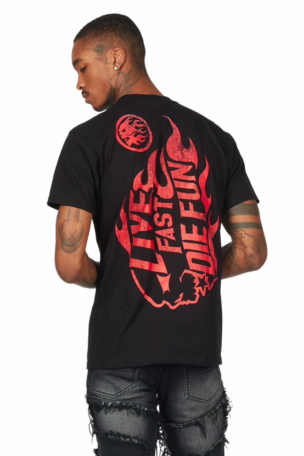 Station Black Graphic T-Shirt