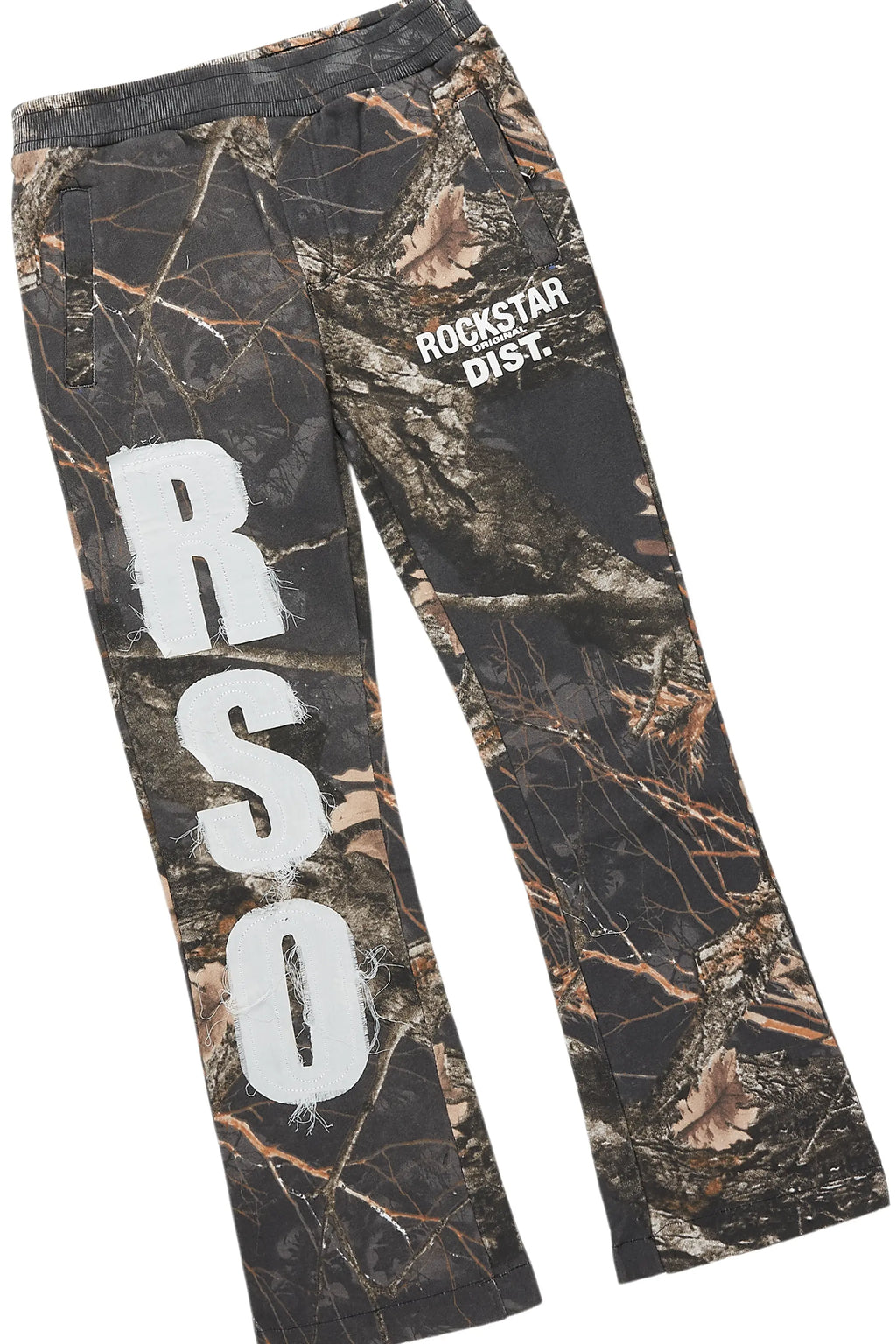 Boys Koen White/Beige T-Shirt/Stacked Flare Pant Set