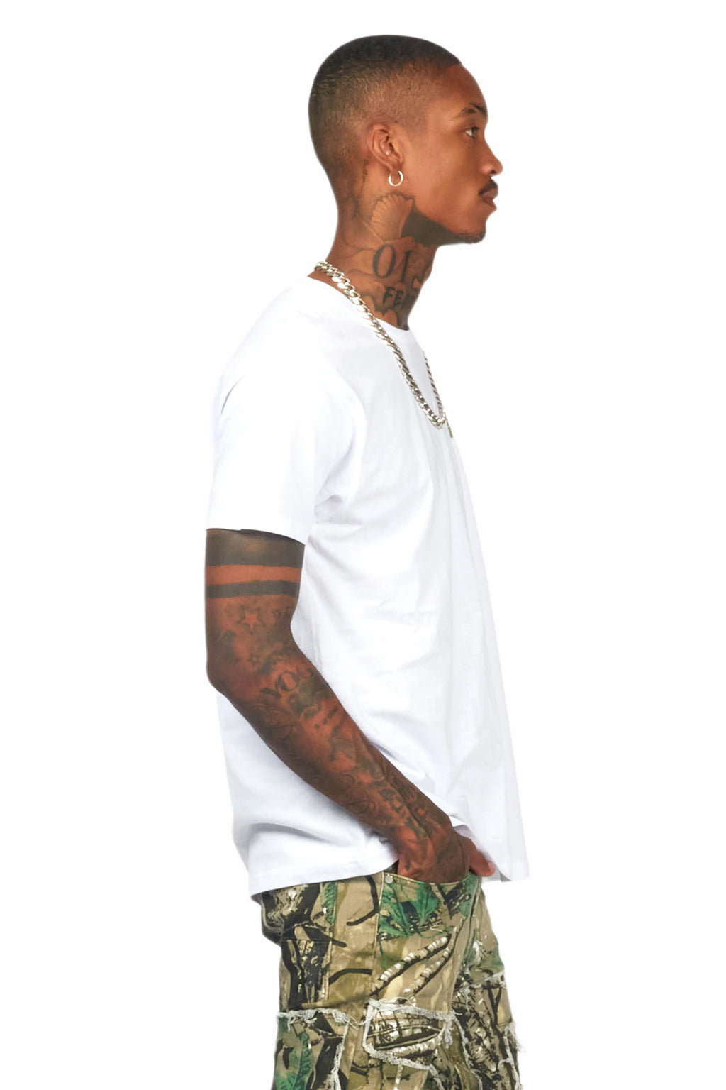 Lake White/Green Graphic T-Shirt