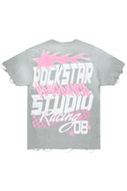 Anneso Grey Oversize Graphic T-Shirt