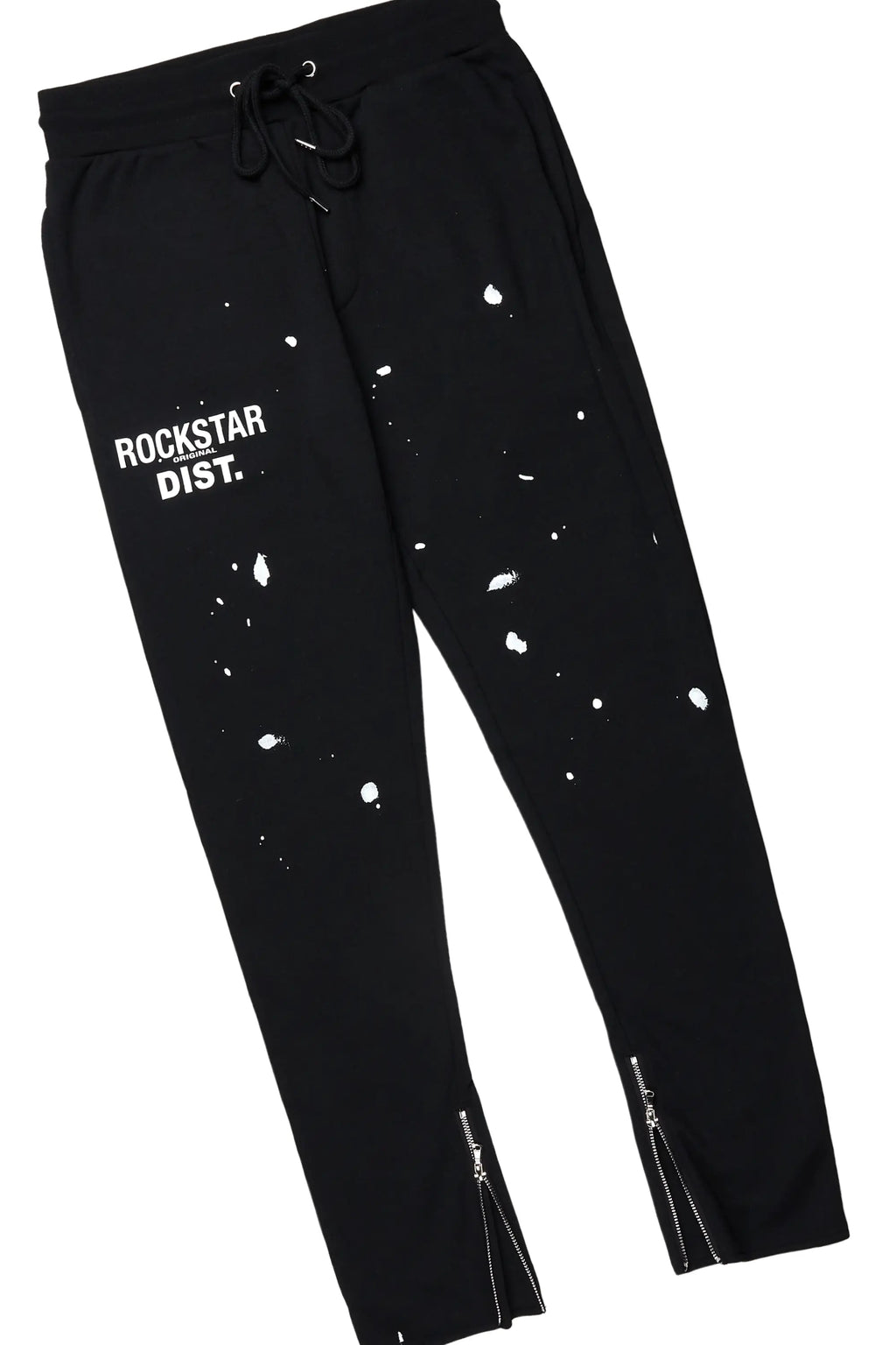 Raffer Black Slim Fit Track Set