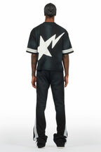 Gerrit Black T-Shirt/Stacked Flare Track Set