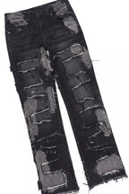 Boys M4 Video Games Black Hoodie Stacked Jean Set