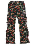 Girls Anaya Black Slim Flare Pants