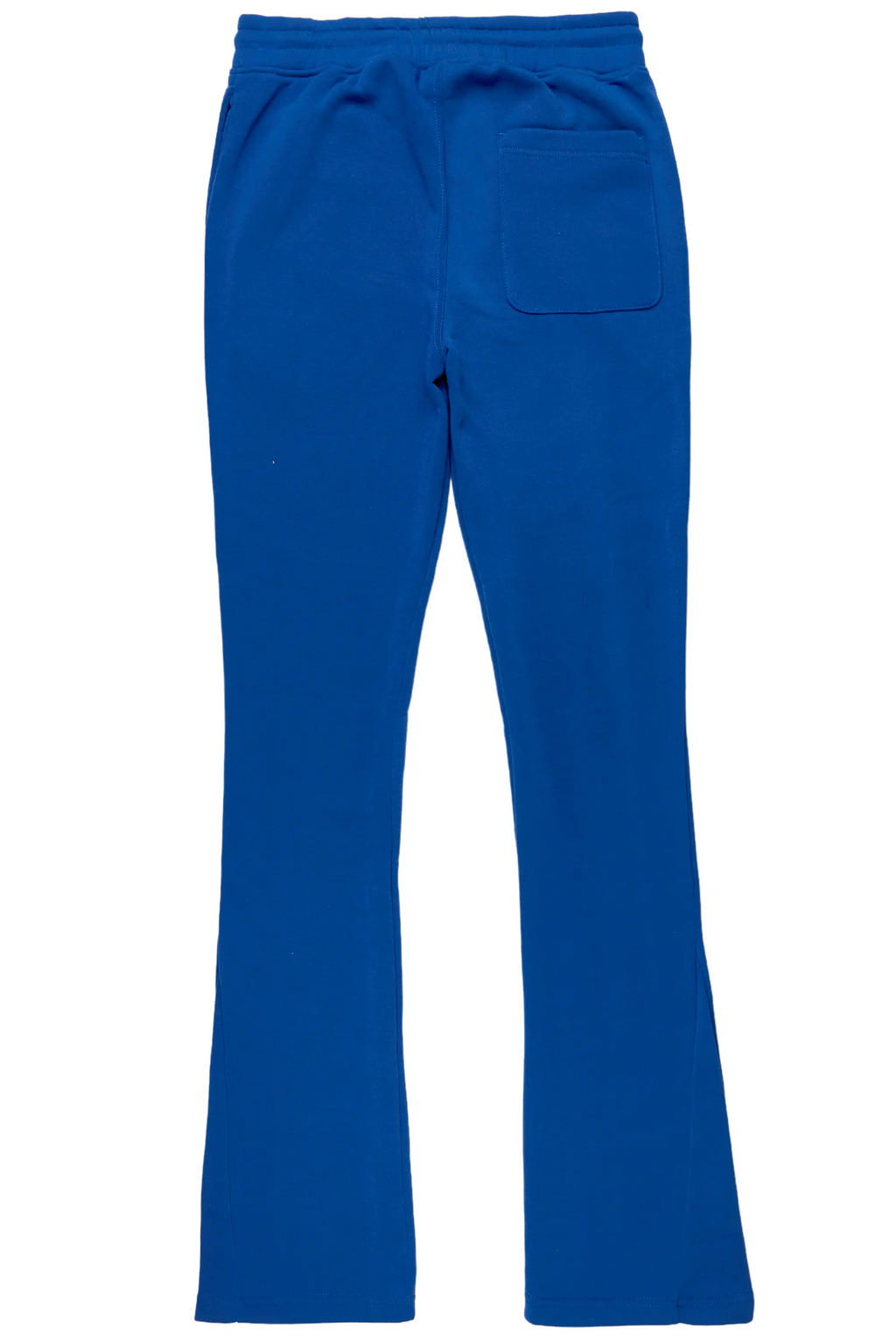 Angelo Royal Blue Patchwork Stacked Flare Pants