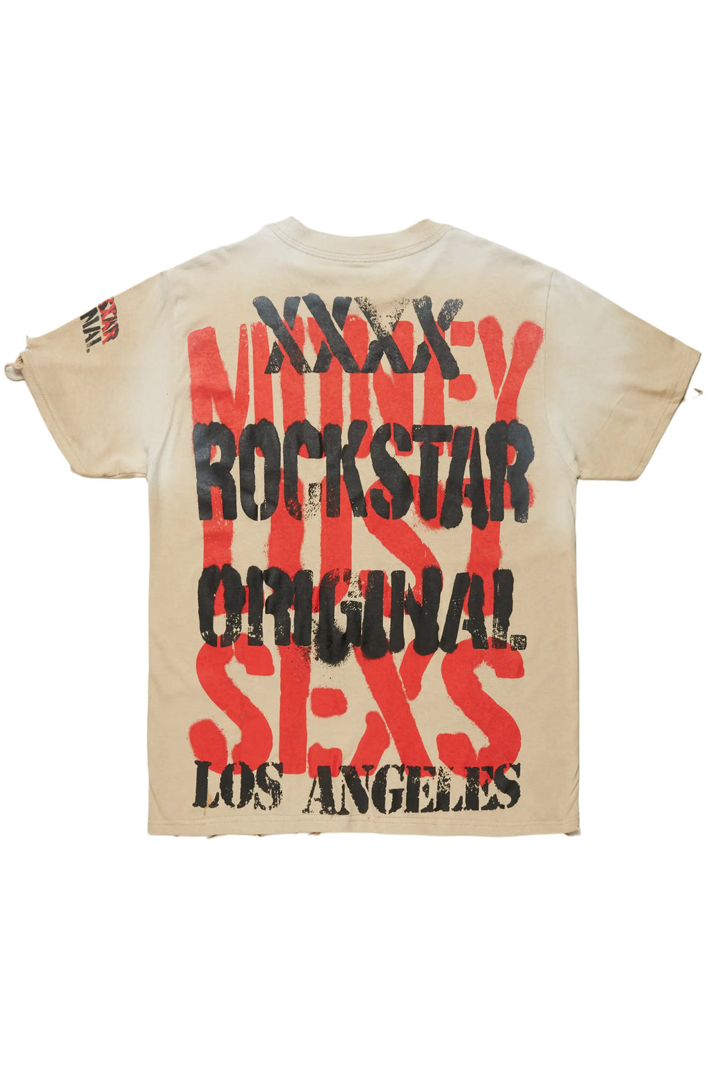 Omer Beige Oversized Graphic T-Shirt