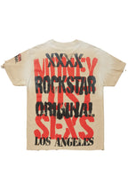 Omer Beige Oversized Graphic T-Shirt