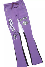 Rune Purple/White T-Shirt/Stacked Flare Track Set