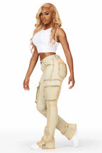 Camara Acid Wash Stacked Flare Jean