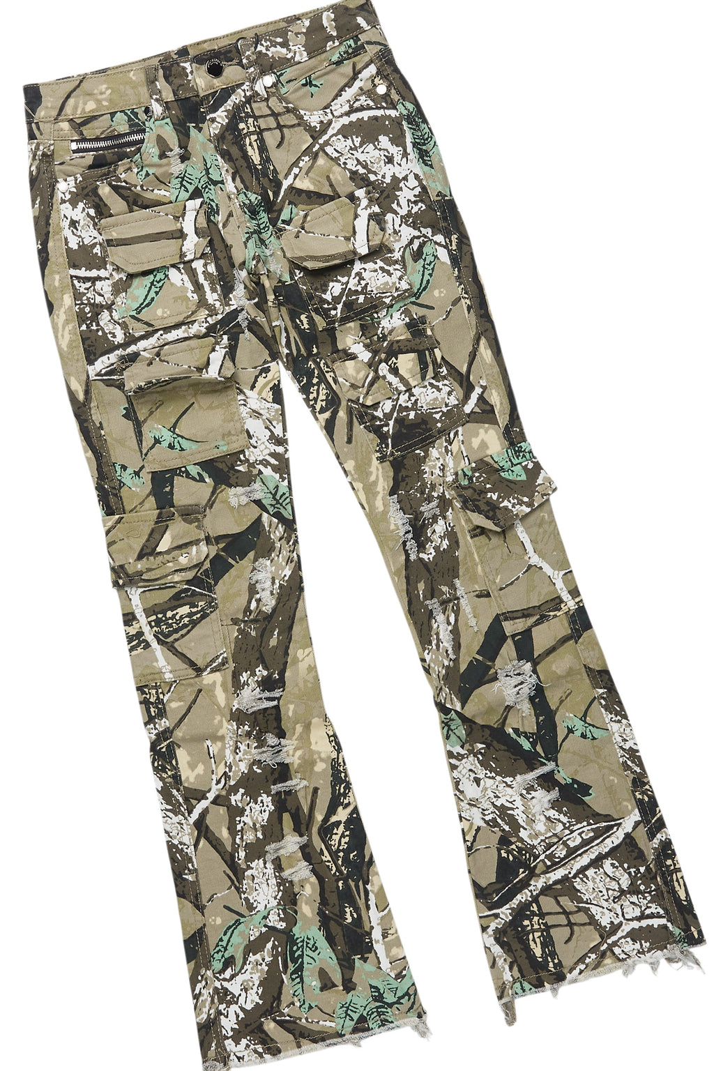 Boys Lake Vintage Sand/Beige T-Shirt/Stacked Flare Jean Set