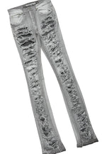 Frago White/Grey T-Shirt Stacked Flare Jean Bundle