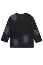 Boys State L/S  Black/Red Graphic T-Shirt with Patch