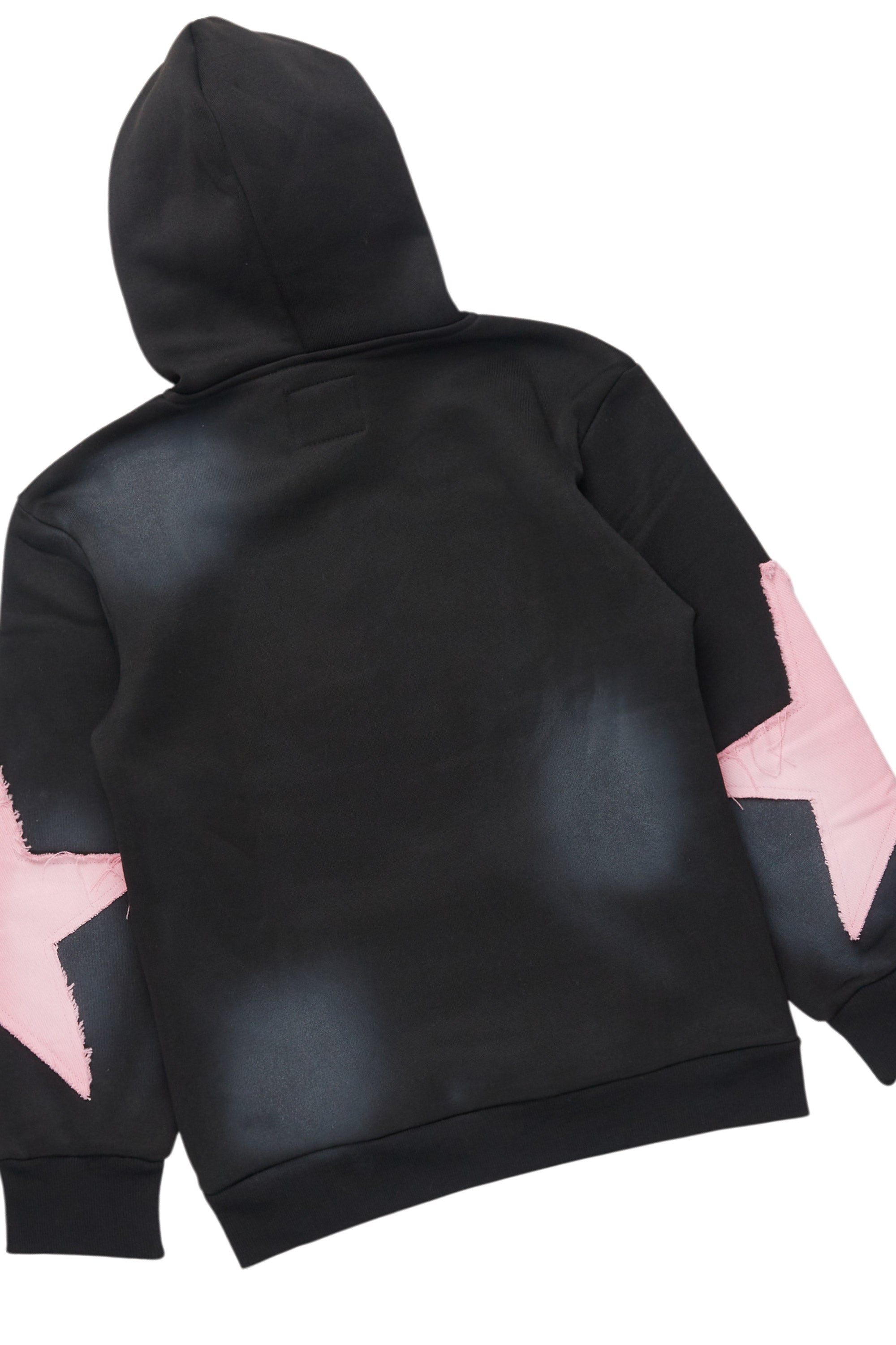 Girls Khaly Black/Pink Track Set