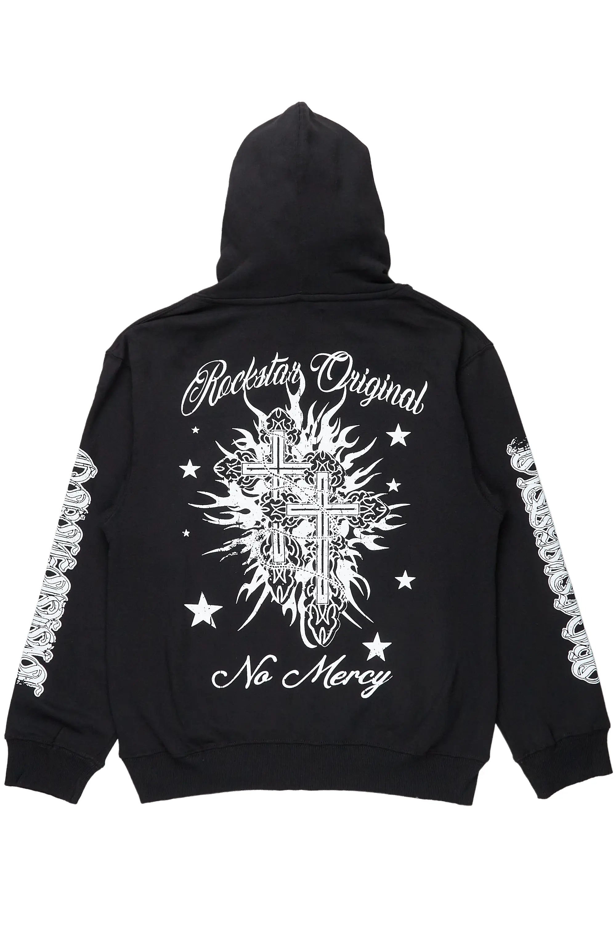 Mermaid Black Graphic Hoodie