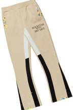 Girls Zenny Beige Stacked Pant Set