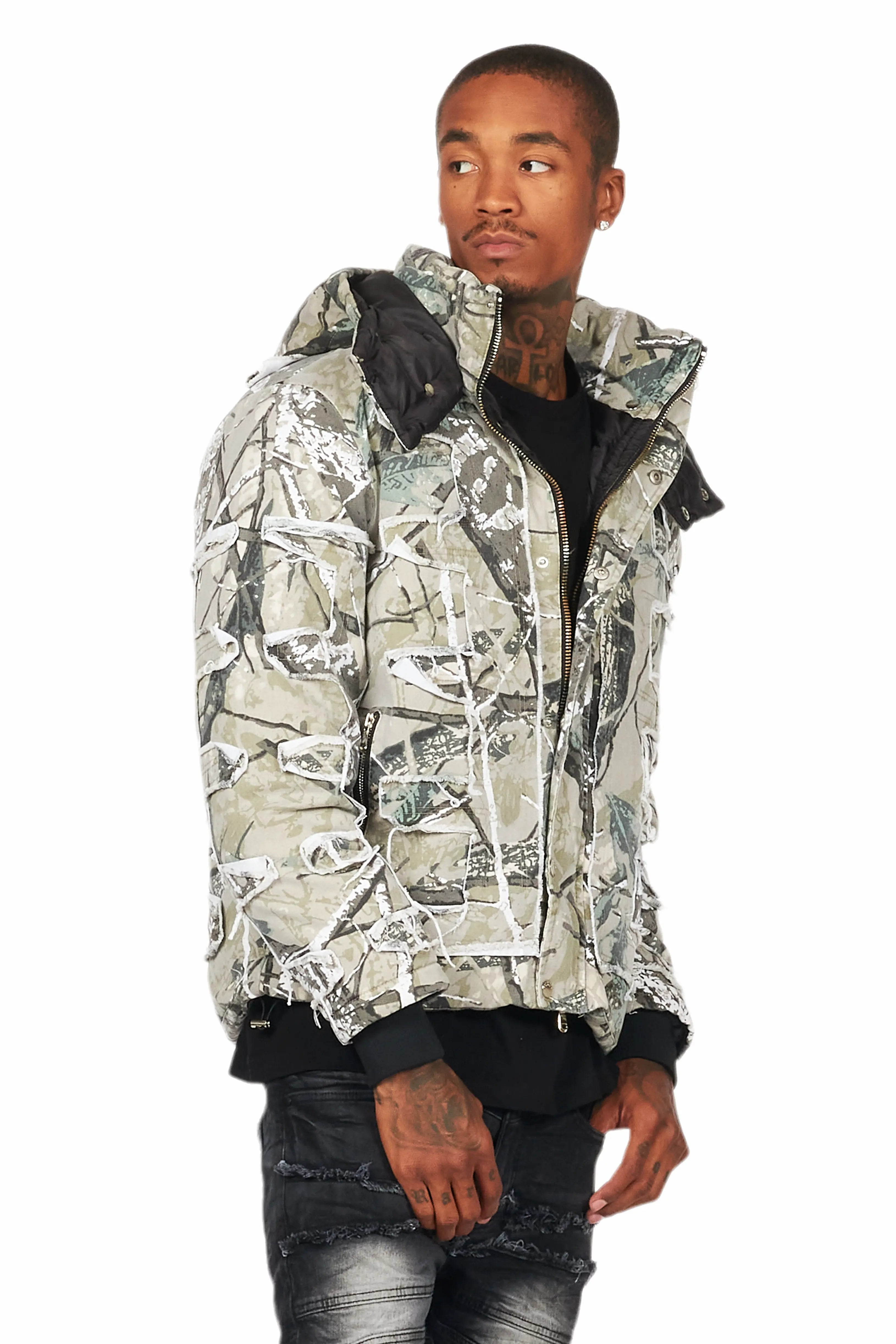 Shake Tree Camo Puffer Jacket