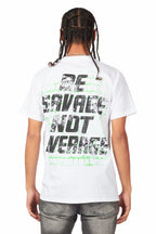 Machine Gun White Graphic T-Shirt