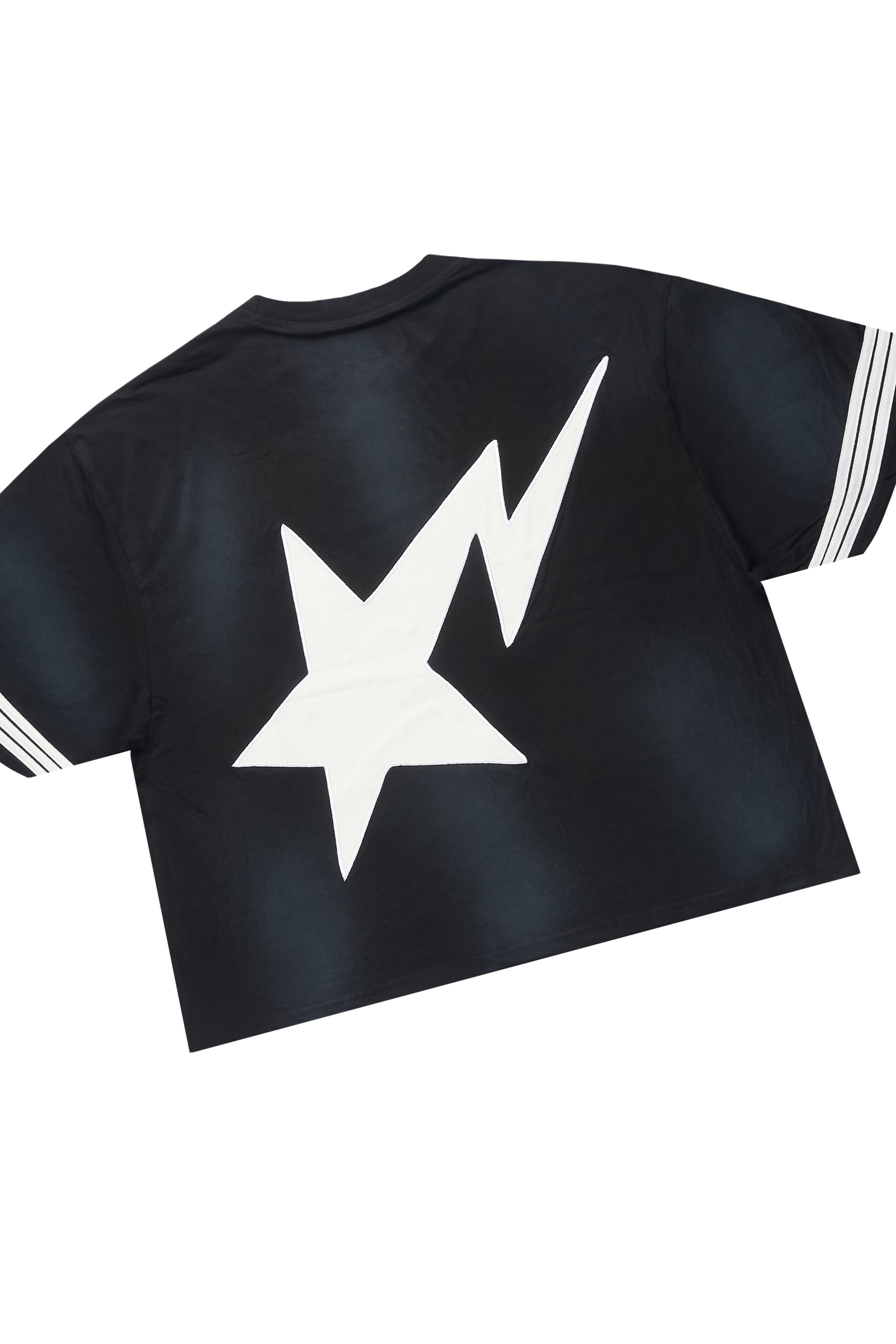 Gerrit Black T-Shirt/Stacked Flare Track Set