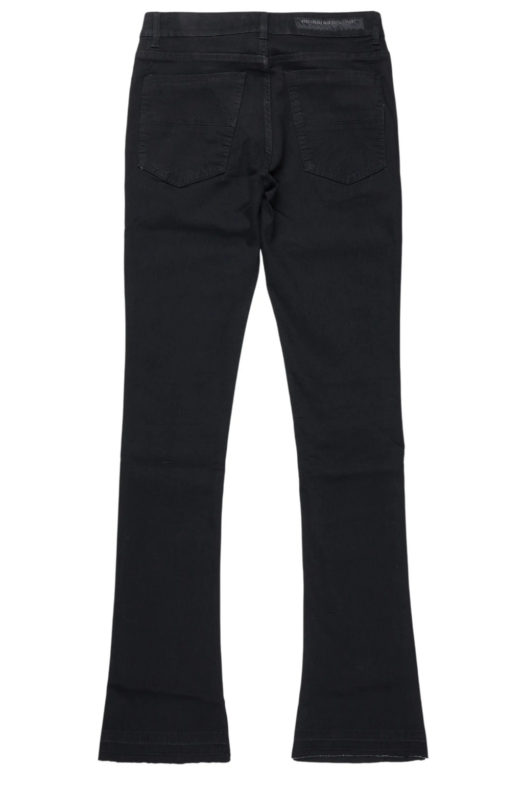 Dag Black Stacked Flare Jean