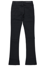 Dag Black Stacked Flare Jean