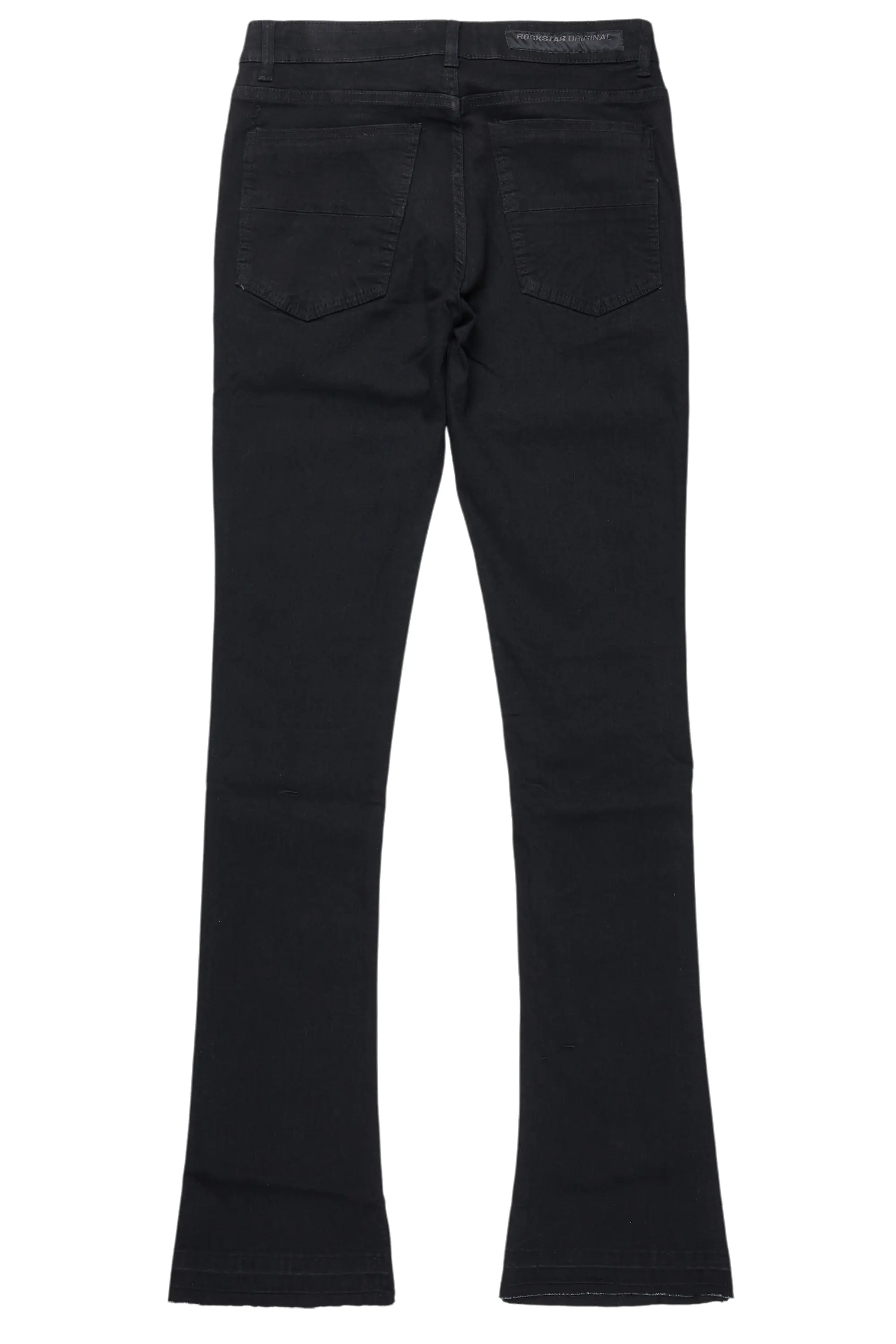 Dag Black Stacked Flare Jean