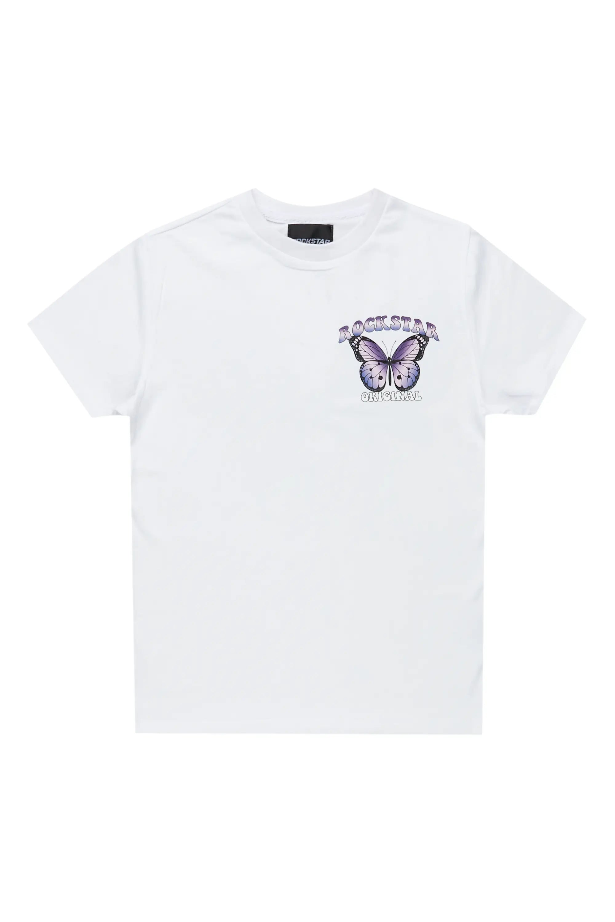 Girls Eleanor White Graphic T-Shirt
