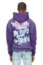 Rafe Purple Graphic Hoodie