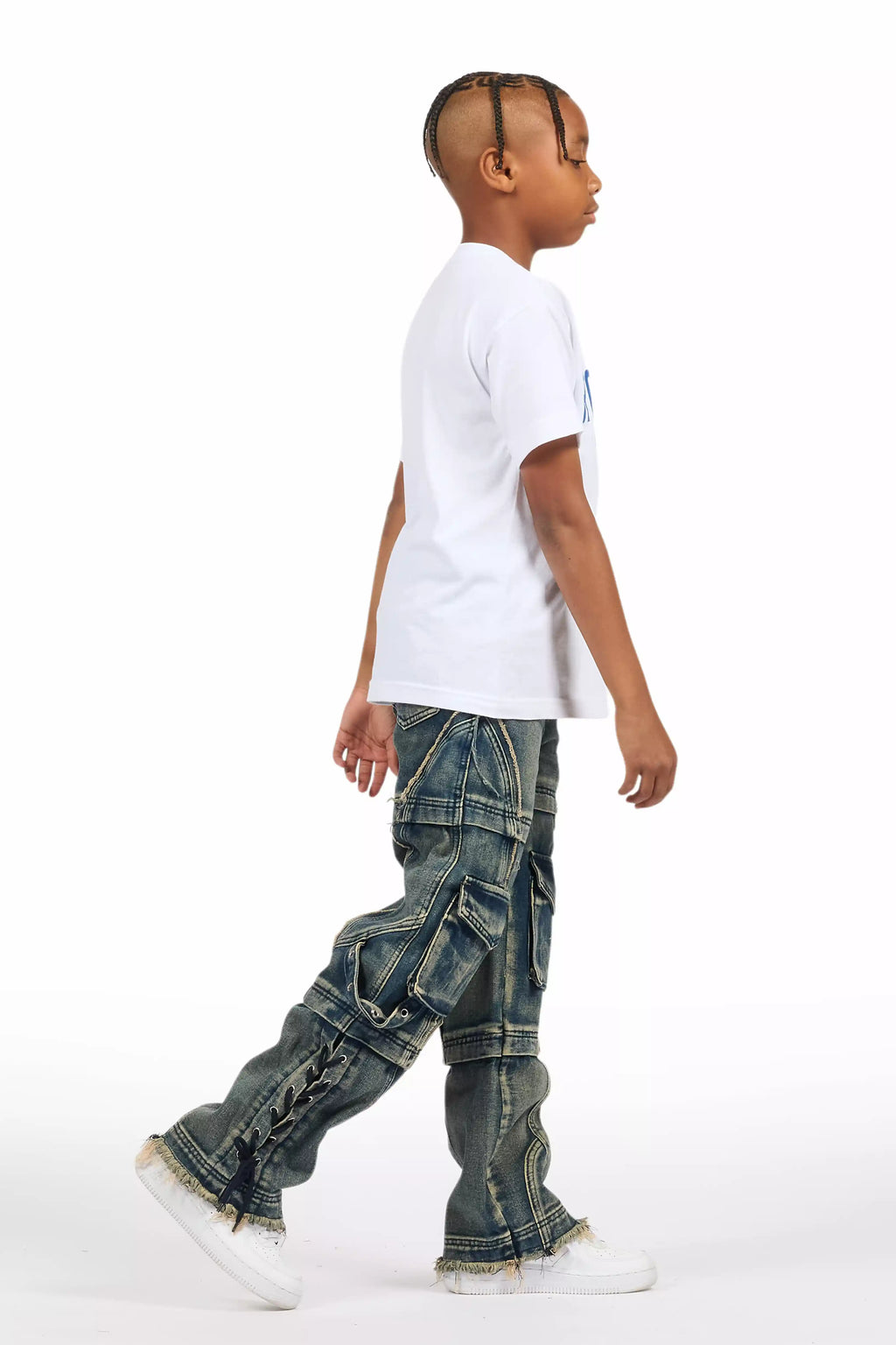 Boys Three Maxi Blue Baggy Fit Jean