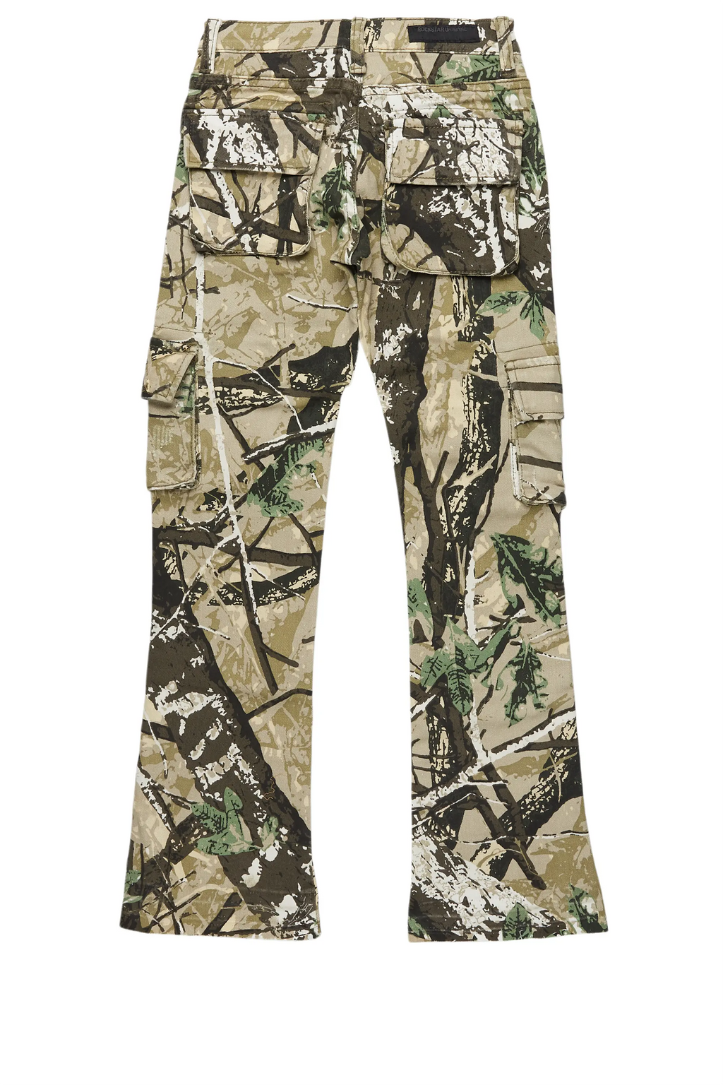 Boys Kirrem Tree Camo Stacked Flare Jean