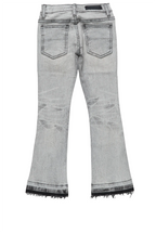 Boys Huxley Light Grey Super Stacked Flare Jean