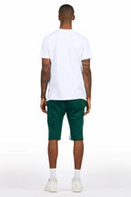 Allstar White/Green T-Shirt Short Set
