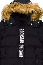 Boys Keoni Black Puffer Jacket