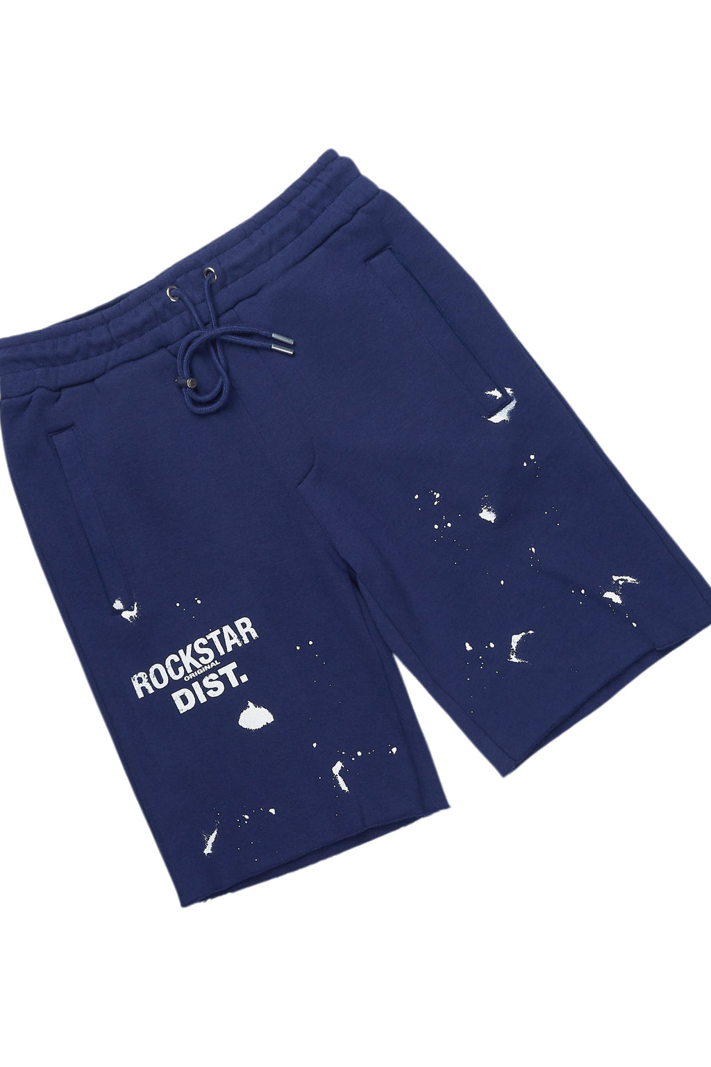Raffer Navy T-Shirt/Raw Edge Short Set
