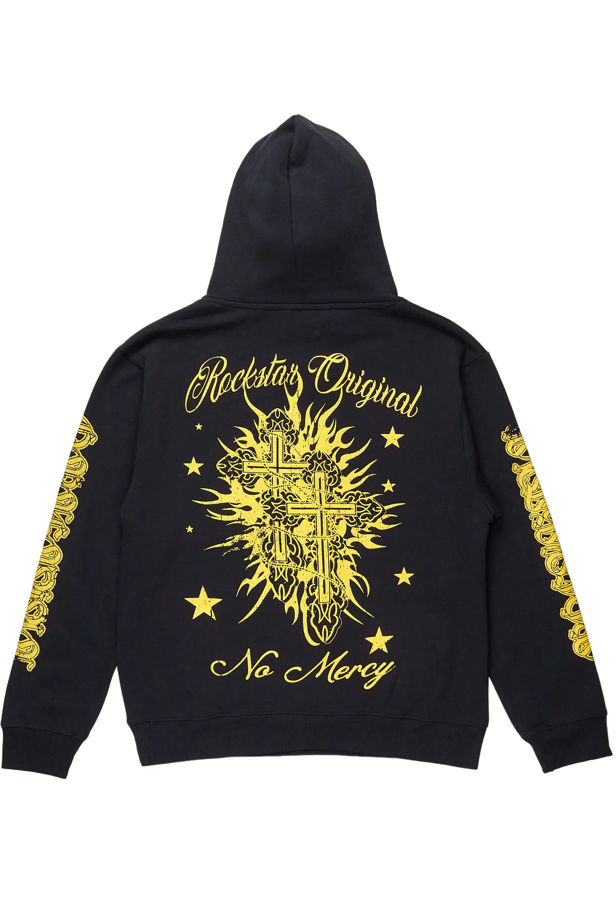 Mermaid Black/Yellow Graphic Hoodie