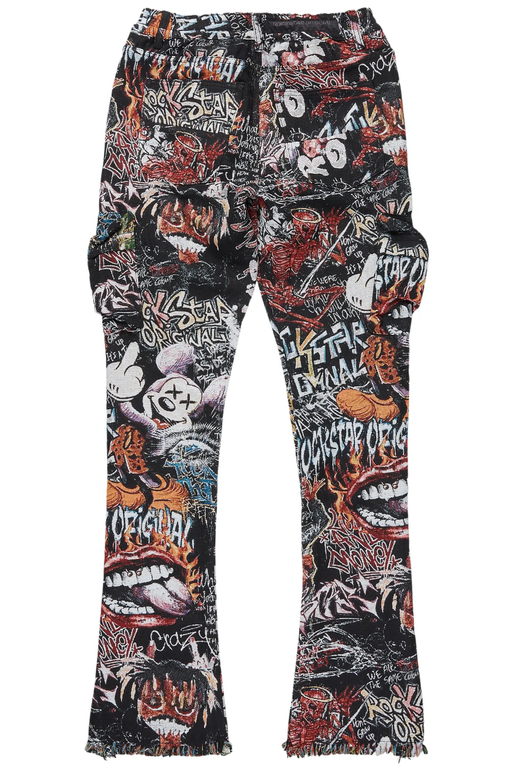 Jari Multi Stacked Tapestry Flare Jean