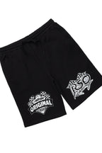 Racing Grung Black Graphic T-Shirt Short Set