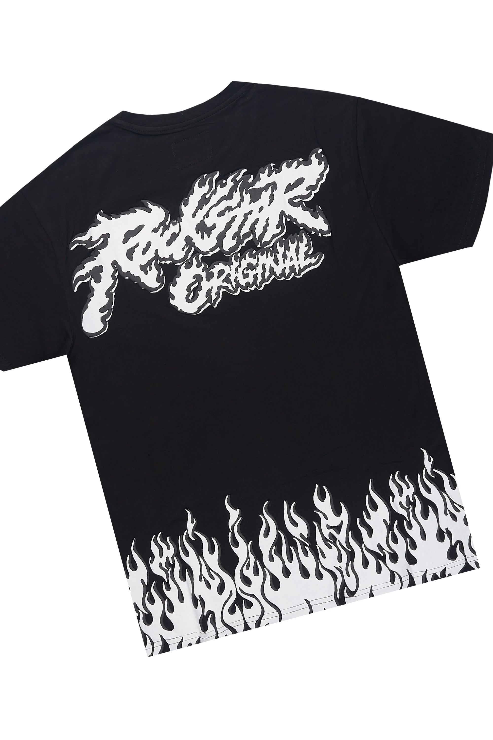 Bubble Black T-Shirt/Short Set