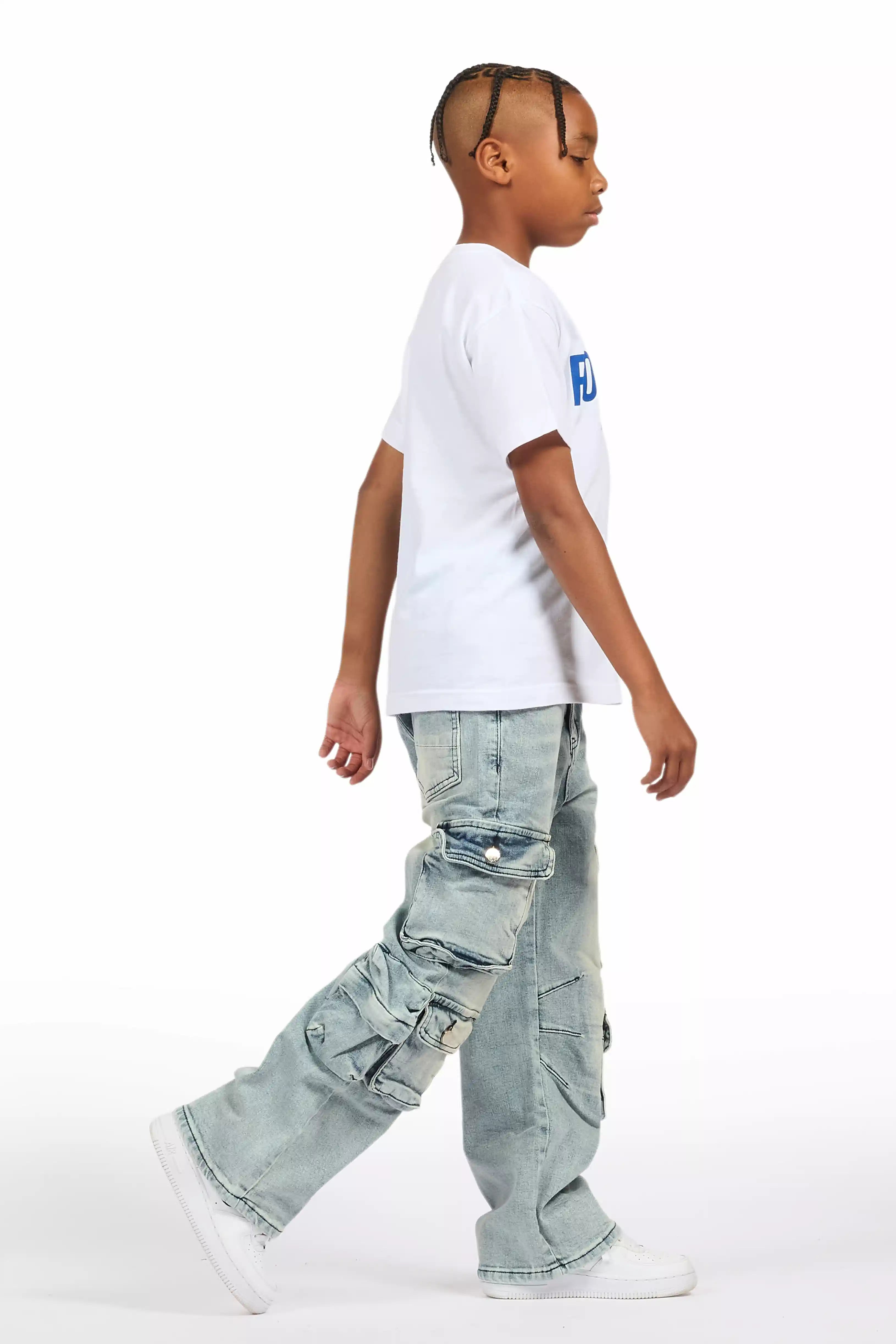 Boys Cortie Blue Baggy Fit Jean