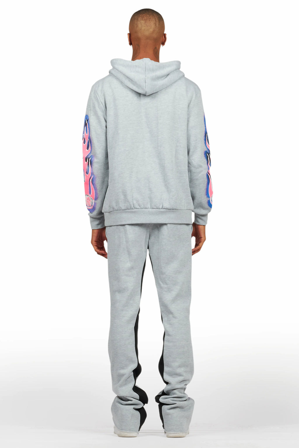 Cairo Heather Grey Hoodie/Baggy Track Pant Set