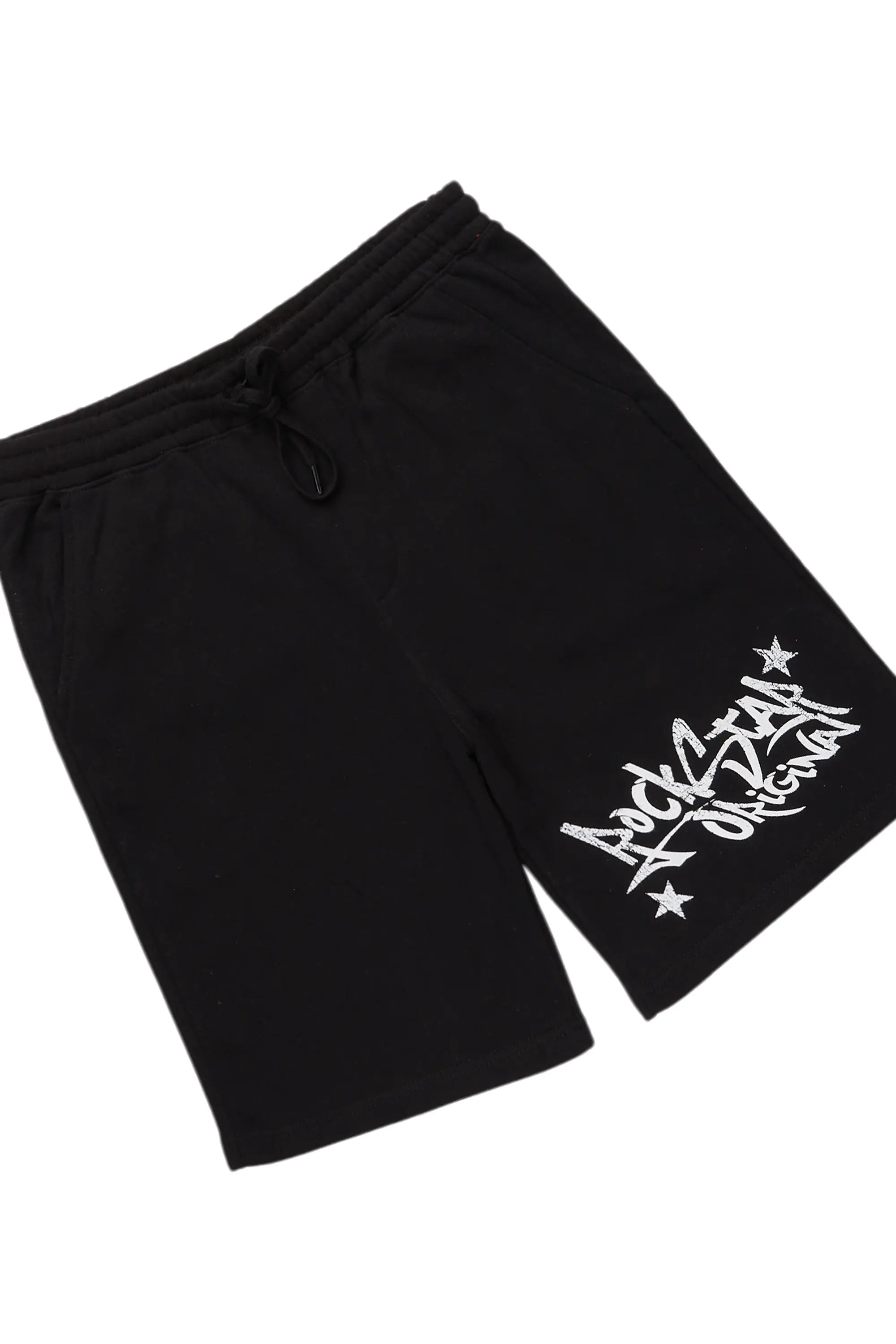 All Seeing Eyes Black Long Sleeve T-Shirt Short Set