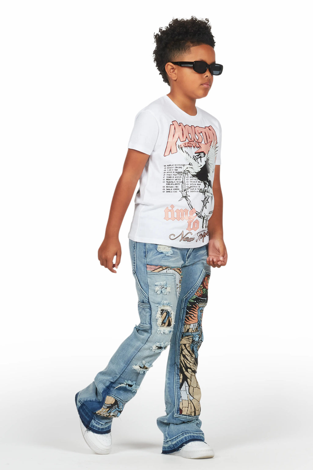 Boys Yanis Blue Baggy Fit Jean