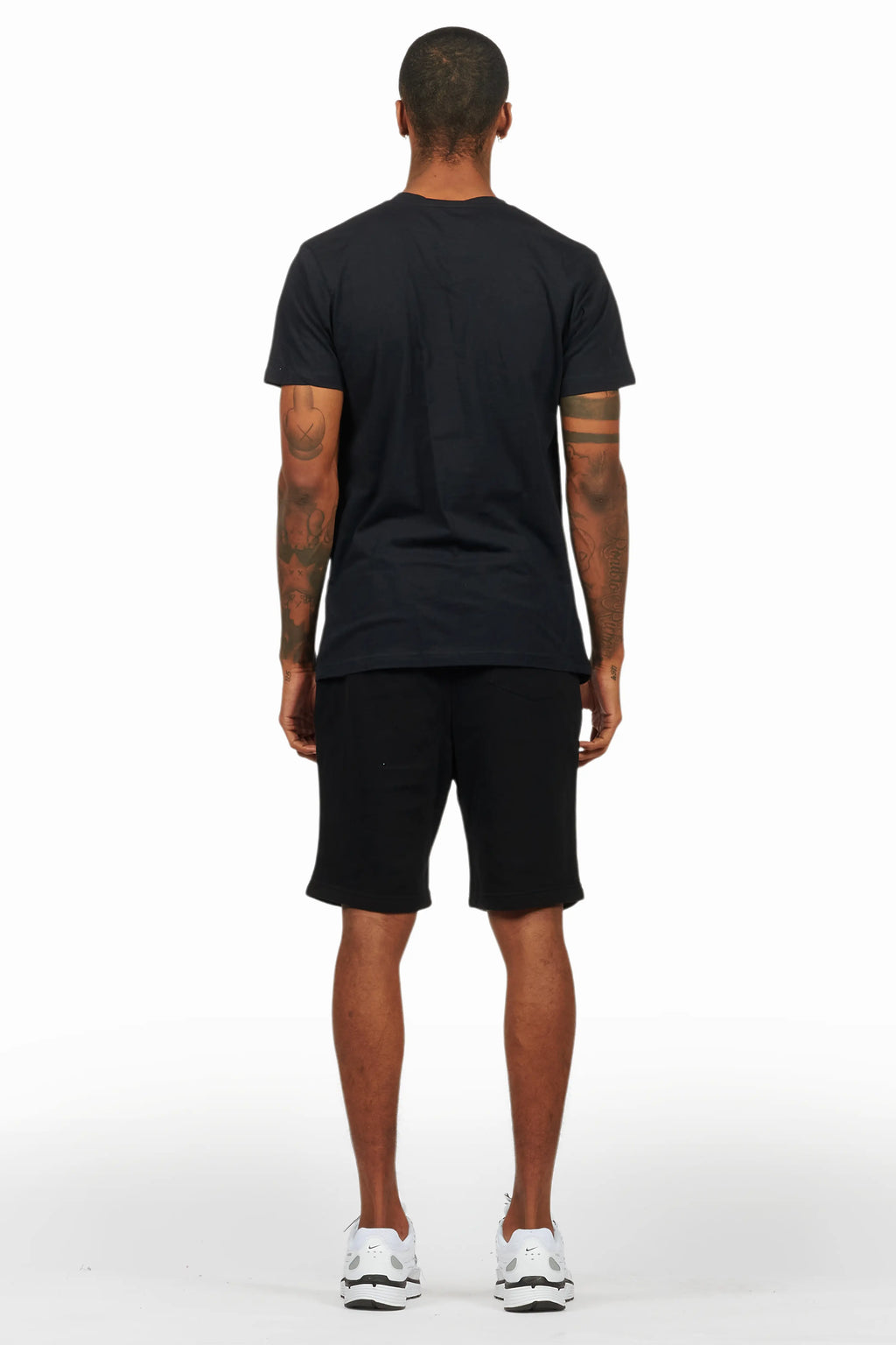 Edel Black T-Shirt Short Set