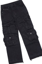 Boys Daria Black/Multi T-Shirt/Stacked Flare Jean Set