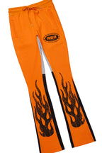 Amos Orange T-Shirt/Stacked Flare Track Set