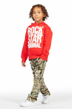 Boys Gentry Tree Camo Stacked Flare Jean