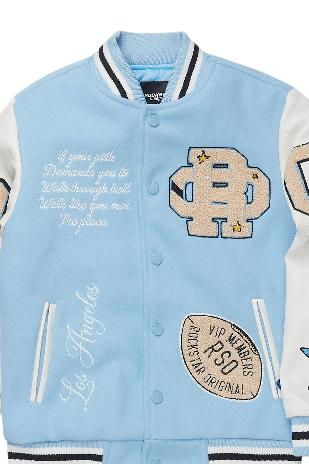 Boys Balser Light blue Varsity Jacket